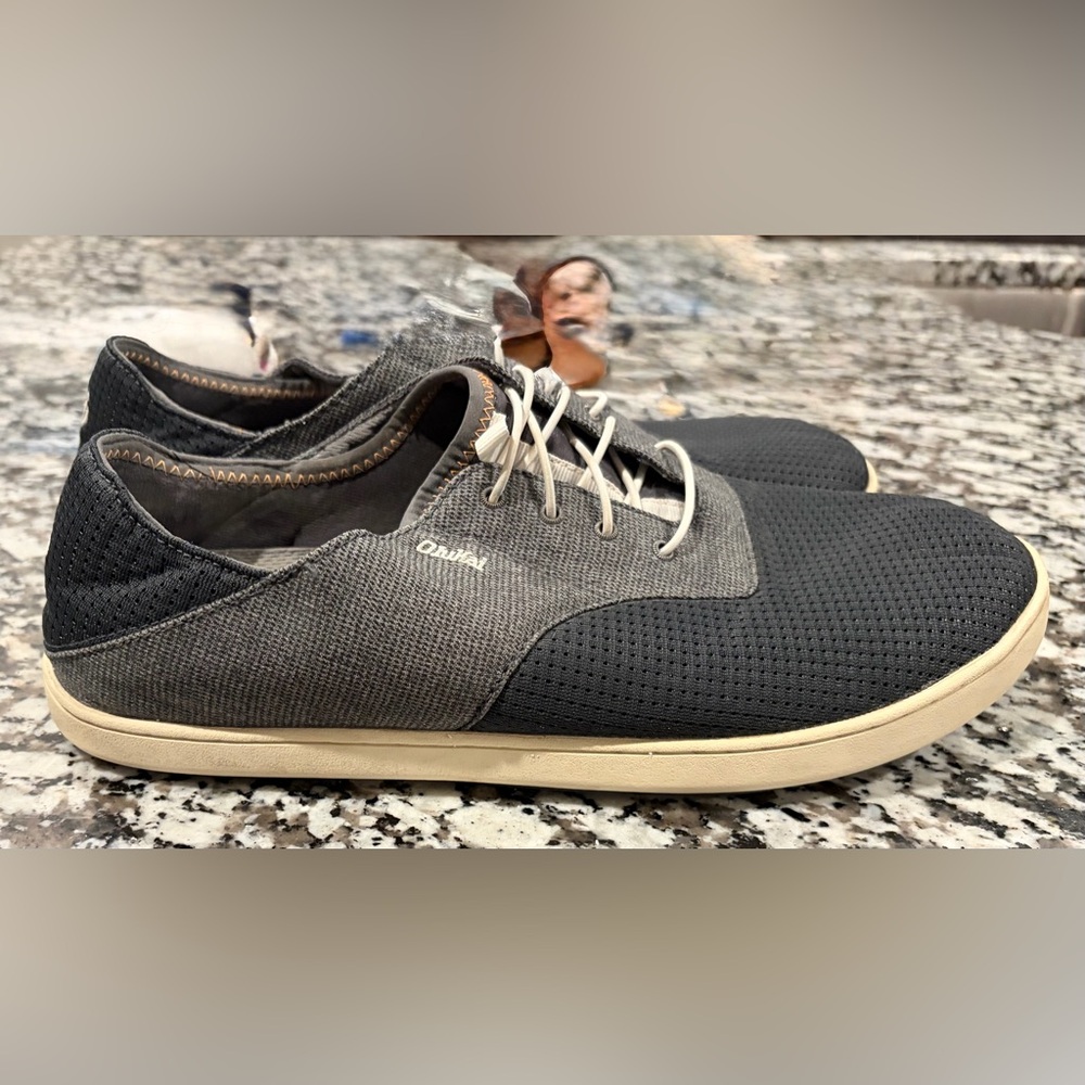 OluKai Nohea Moku Mens Size 11 Mesh Boat Shoe Sneakers Slip On